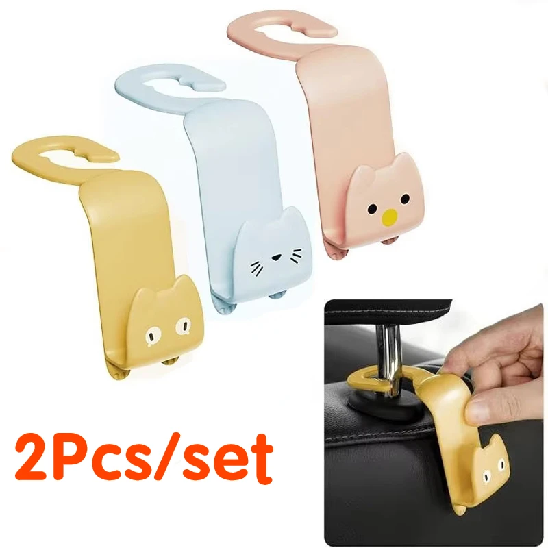 2Pcs/set Cute Cartoon Car Seat Headrest Hooks Universal Car Seat Back Hooks Vehicle Organizers Car Accessories carro
2Pcs/set Cute Cartoon Car Seat Headrest Hooks Universal Car Seat Back Hooks Vehicle Organizers Car Accessories carro