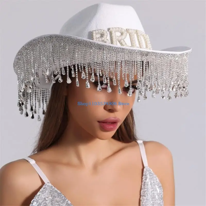 400A Western Hat Cosplay Costume Hat Roll Brims Sun Hat Fringed Rhinestones Hat
400A Western Hat Cosplay Costume Hat Roll Brims Sun Hat Fringed Rhinestones Hat