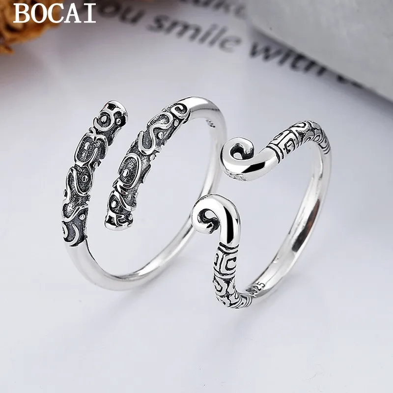 BOCAI S925 Sterling Silver Retro Creativity Black Mythical Wukong Tightening Curse Couple's Ring
BOCAI S925 Sterling Silver Retro Creativity Black Mythical Wukong Tightening Curse Couple's Ring