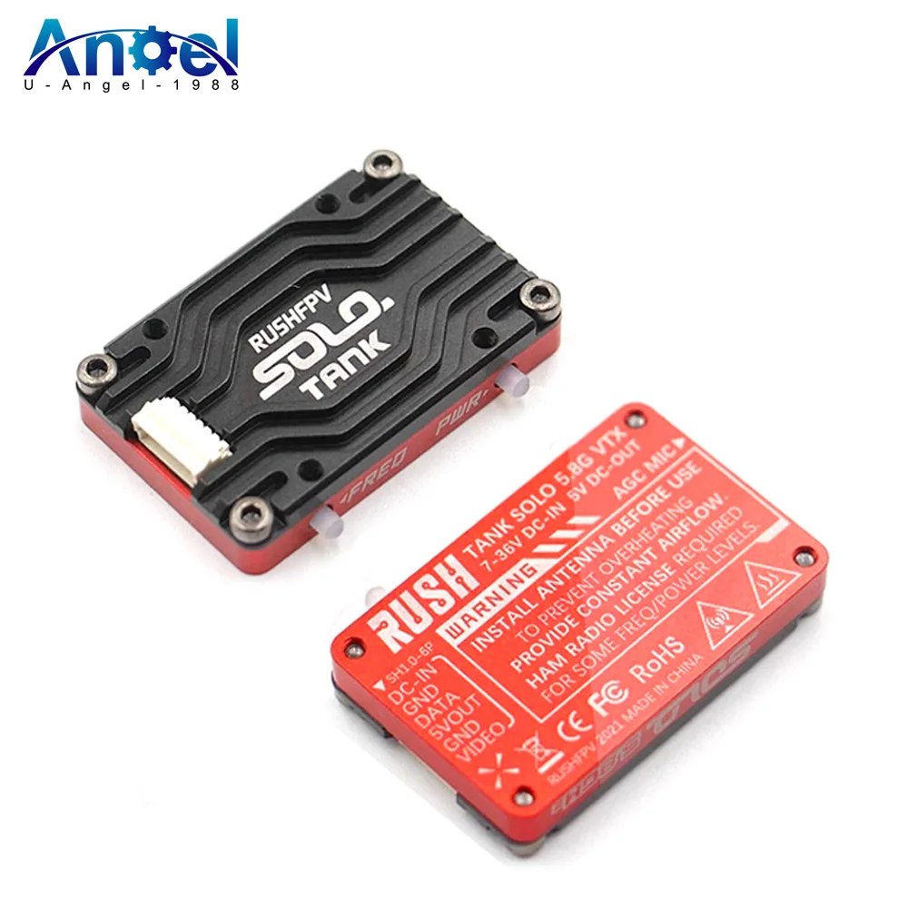 RUSH Solo Tank 5.8G VTX Video Transmitter CNC shell 1.6W High Power Built-in Microphone Heat Dissipation Structure For RC FPV
RUSH Solo Tank 5.8G VTX Video Transmitter CNC shell 1.6W High Power Built-in Microphone Heat Dissipation Structure For RC FPV