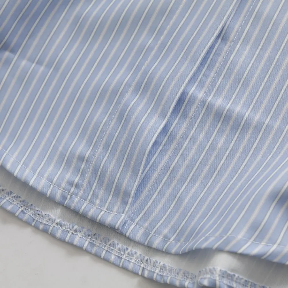 Y2K Striped Button Up Shirts Preppy Style Loose Stripe Blouse Women Embroidery Bowknot Spring Autumn Long Sleeve Blouse Girls
Y2K Striped Button Up Shirts Preppy Style Loose Stripe Blouse Women Embroidery Bowknot Spring Autumn Long Sleeve Blouse Girls