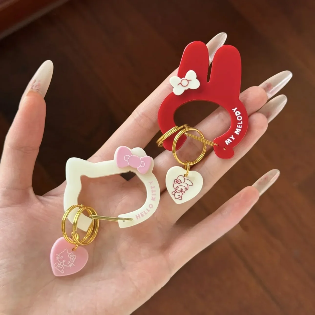Hello Kitty Melody Keychains New Anime Car Key Ring Kids Backpack Pendant Women Bags Fashion Decoration Gift Hot Sales
Hello Kitty Melody Keychains New Anime Car Key Ring Kids Backpack Pendant Women Bags Fashion Decoration Gift Hot Sales
