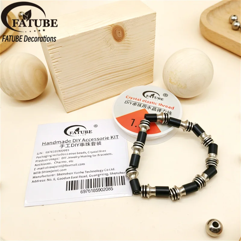 FATUBE DIY Jewelry Making Beads Kit Metal Plastic Tube Spacer Beads with Crystal Elastic Thread for Bracelet Necklace DIY Parts
FATUBE DIY Jewelry Making Beads Kit Metal Plastic Tube Spacer Beads with Crystal Elastic Thread for Bracelet Necklace DIY Parts