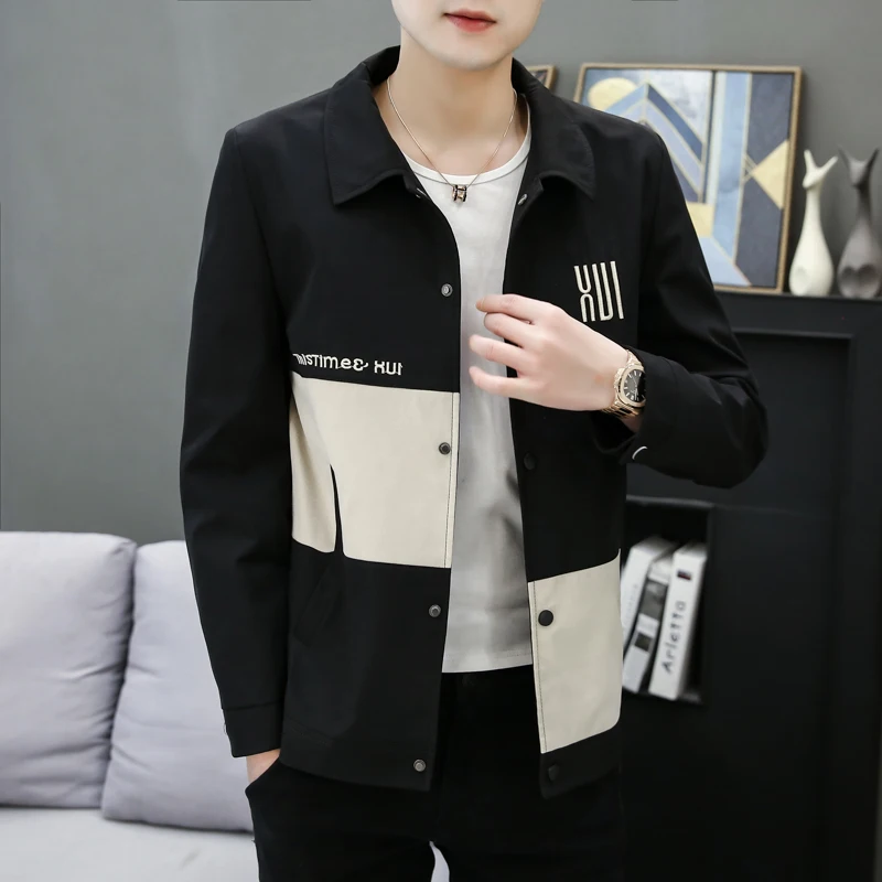 Повседневная модная мужская куртка для осени из полиэстера, молодежная, стильная верхняя одежда с длинными рукавами, приталенного кроя
Повседневная модная мужская куртка для осени из полиэстера, молодежная, стильная верхняя одежда с длинными рукавами, приталенного кроя