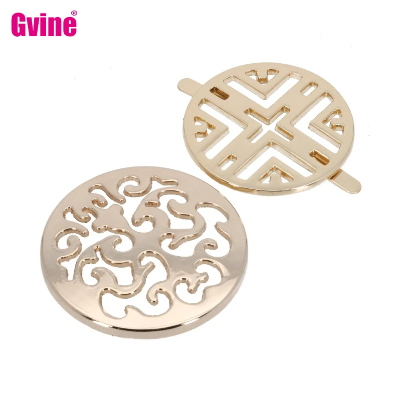 10Pcs Light Gold Clip Buckles Round Hollow Plate Button Decorative Buckle for Clothing Bag Handbag Belt Handmade Crafts DIY
10Pcs Light Gold Clip Buckles Round Hollow Plate Button Decorative Buckle for Clothing Bag Handbag Belt Handmade Crafts DIY