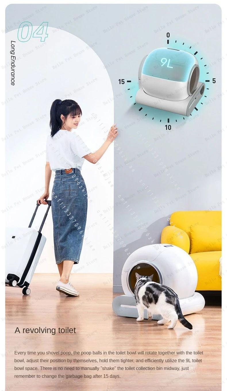 Pet Smart Litter Box Fully Automatic Cleaning of Electric Large Cat Toilet Deodorizing Fully Enclosed Automatic Cat Litter Box
Pet Smart Litter Box Fully Automatic Cleaning of Electric Large Cat Toilet Deodorizing Fully Enclosed Automatic Cat Litter Box
