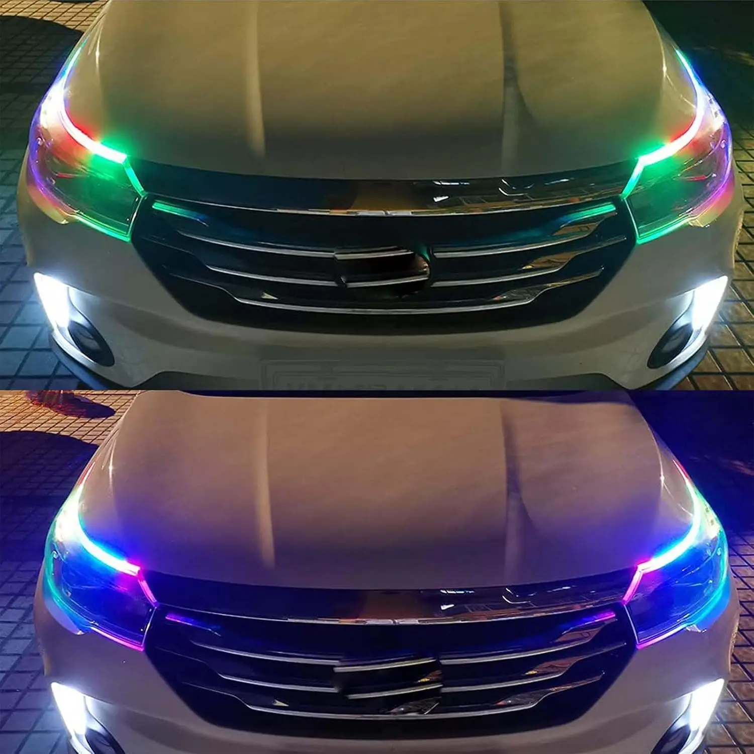 Комплект из 2 гибких водонепроницаемых светодиодных лент RGB для наружного освещения автомобиля, 24 дюйма, многоцветные дневные ходовые огни с функцией смены цвета
Комплект из 2 гибких водонепроницаемых светодиодных лент RGB для наружного освещения автомобиля, 24 дюйма, многоцветные дневные ходовые огни с функцией смены цвета