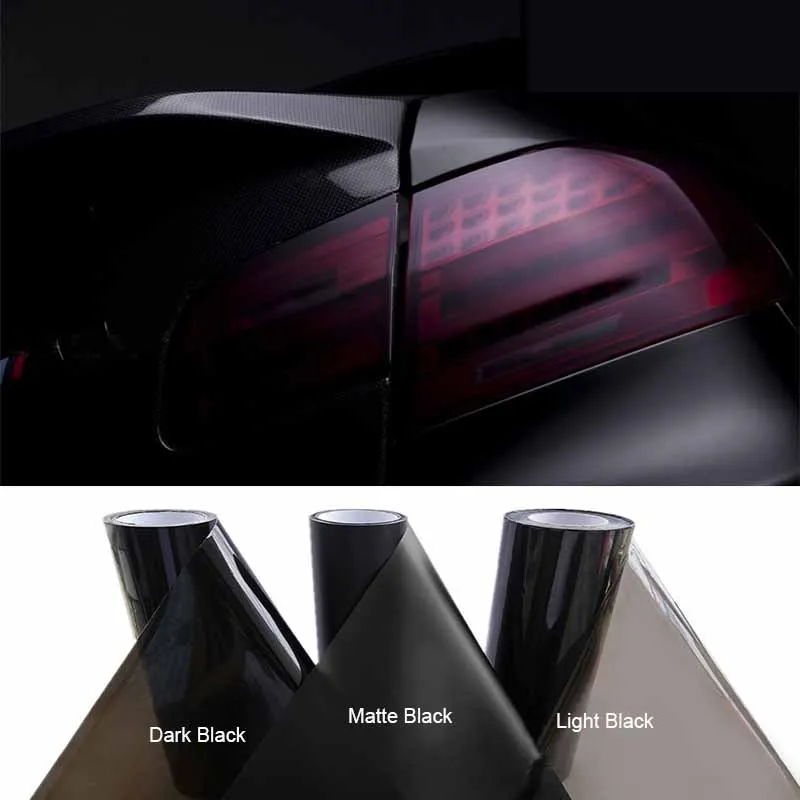 PVC Car Lamp Film 12"X40" 30CMX100CM Matte Black Auto Car Headlight Fog Light Tint Film Sticker Decoration For Car Body Film
PVC Car Lamp Film 12"X40" 30CMX100CM Matte Black Auto Car Headlight Fog Light Tint Film Sticker Decoration For Car Body Film