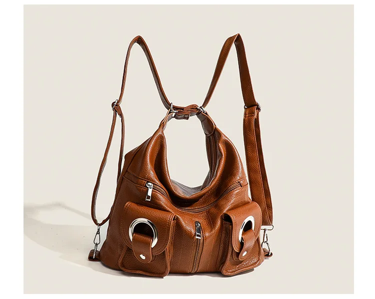 2026 New Arrival Handheld Backpack Soft Leather Casual Trendy, Large Capacity for School Commuting Women's Underarm Shoulder Bag
2026 New Arrival Handheld Backpack Soft Leather Casual Trendy, Large Capacity for School Commuting Women's Underarm Shoulder Bag