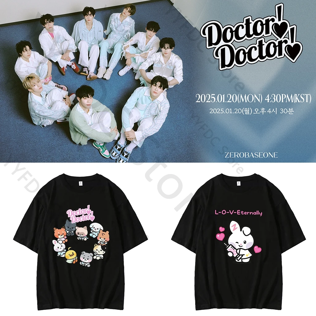 Футболка ZEROBASEONE Pre Release Single Doctor Doctor Zeroni ZB1, футболка с рисунком, хлопок Kpop ZEROSE Футболка с коротким рукавом из мультфильма
Футболка ZEROBASEONE Pre Release Single Doctor Doctor Zeroni ZB1, футболка с рисунком, хлопок Kpop ZEROSE Футболка с коротким рукавом из мультфильма