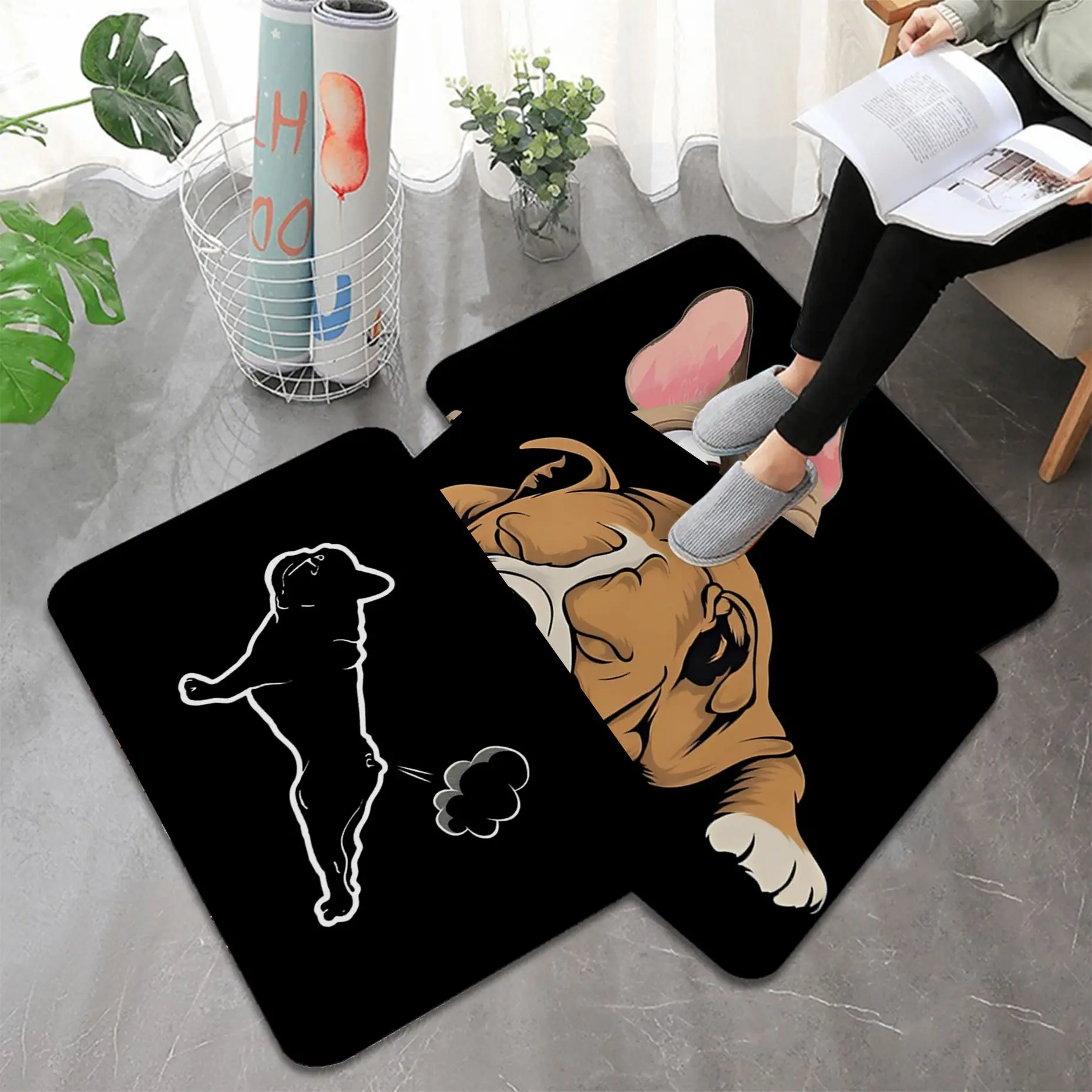 French Bulldog Bath Mat INS Style Soft Bedroom Floor House Laundry Room Mat Anti-skid Alfombra
French Bulldog Bath Mat INS Style Soft Bedroom Floor House Laundry Room Mat Anti-skid Alfombra