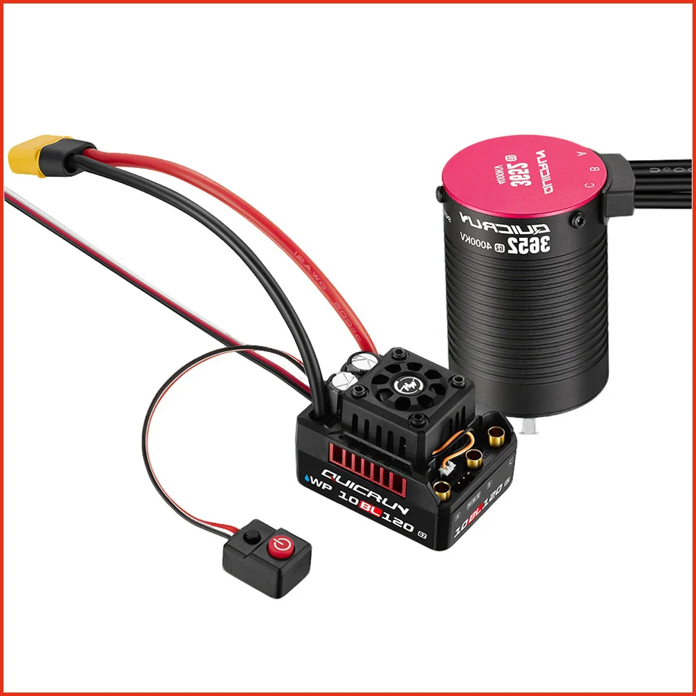 Hobbywing Quicrun WP 10BL120 G2 2-4S Waterproof ESC 3652SL & 3660SL G2 Brushless Motor
Hobbywing Quicrun WP 10BL120 G2 2-4S Waterproof ESC 3652SL & 3660SL G2 Brushless Motor