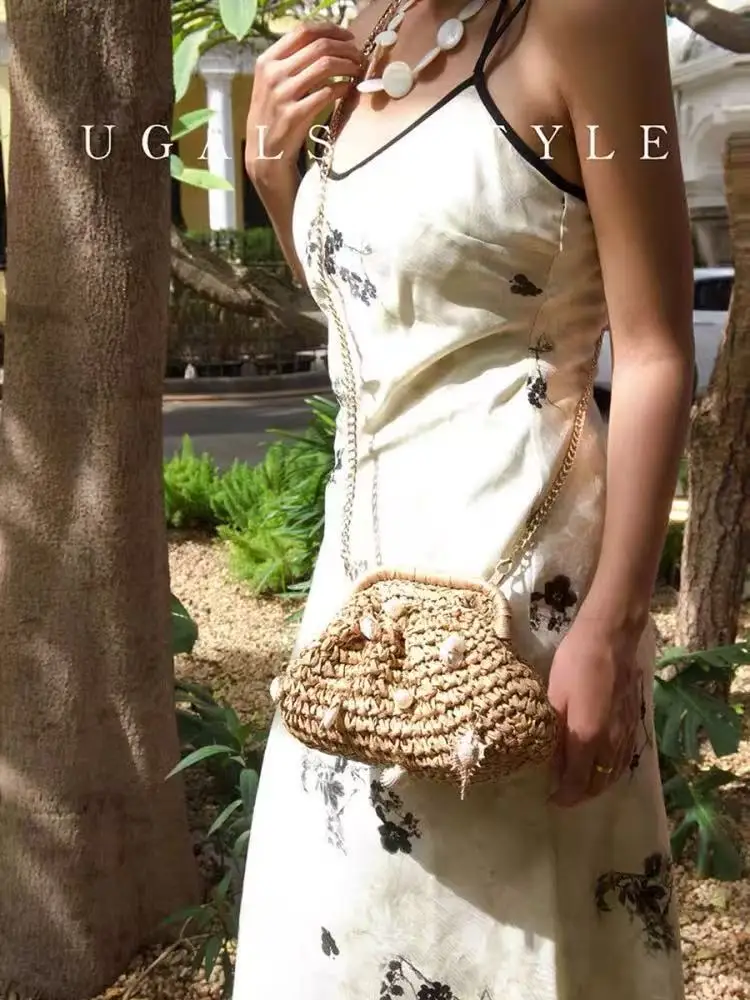 Fashion Straw Woven Handmade Cloud Bag Beads Beaded Clutch Purse Women Handbag Shoulder Crossbody Bag Holiday Vacation Beach Bag
Fashion Straw Woven Handmade Cloud Bag Beads Beaded Clutch Purse Women Handbag Shoulder Crossbody Bag Holiday Vacation Beach Bag
