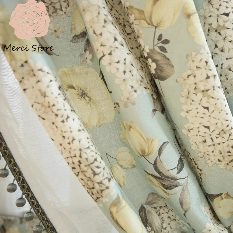 Luxury American Countryside Pastoral Printed Semi-Sheer Curtains for Living Room Blend Window Floor To Ceiling Custom Made Drape
Luxury American Countryside Pastoral Printed Semi-Sheer Curtains for Living Room Blend Window Floor To Ceiling Custom Made Drape