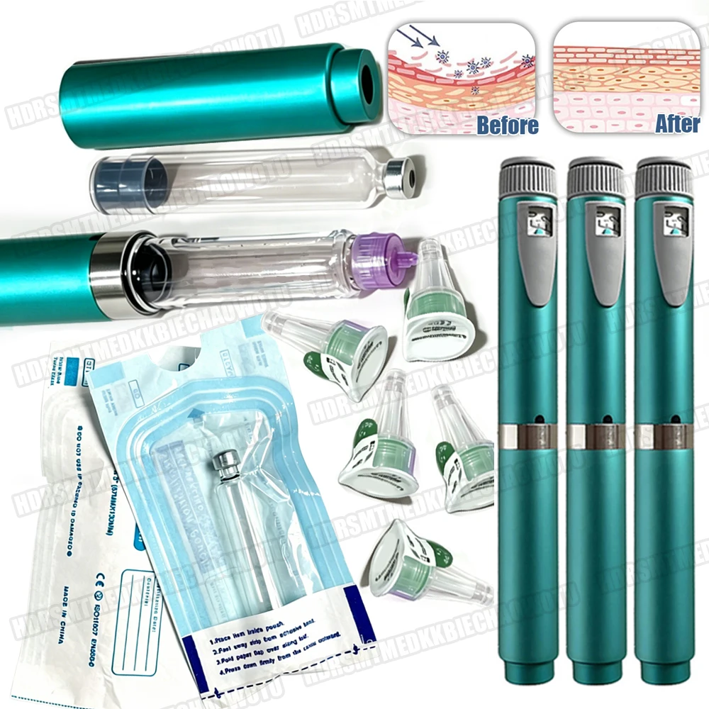 Magic Pen Sterile 3ml Empty Cassette Bottle Cartridges 4/6/8mm Tip Insulin Pen Medical Aesthetics Beauty Injection Pen Kit
Magic Pen Sterile 3ml Empty Cassette Bottle Cartridges 4/6/8mm Tip Insulin Pen Medical Aesthetics Beauty Injection Pen Kit