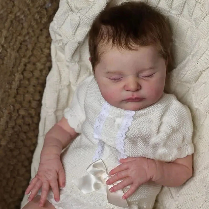 BZDOLL 50CM Vinyl Limbs Cloth Body Asleep Reborn Baby Doll 20inch Newborn Girl 3D-paint Visible Veins Real Kids Birthday Gift
BZDOLL 50CM Vinyl Limbs Cloth Body Asleep Reborn Baby Doll 20inch Newborn Girl 3D-paint Visible Veins Real Kids Birthday Gift