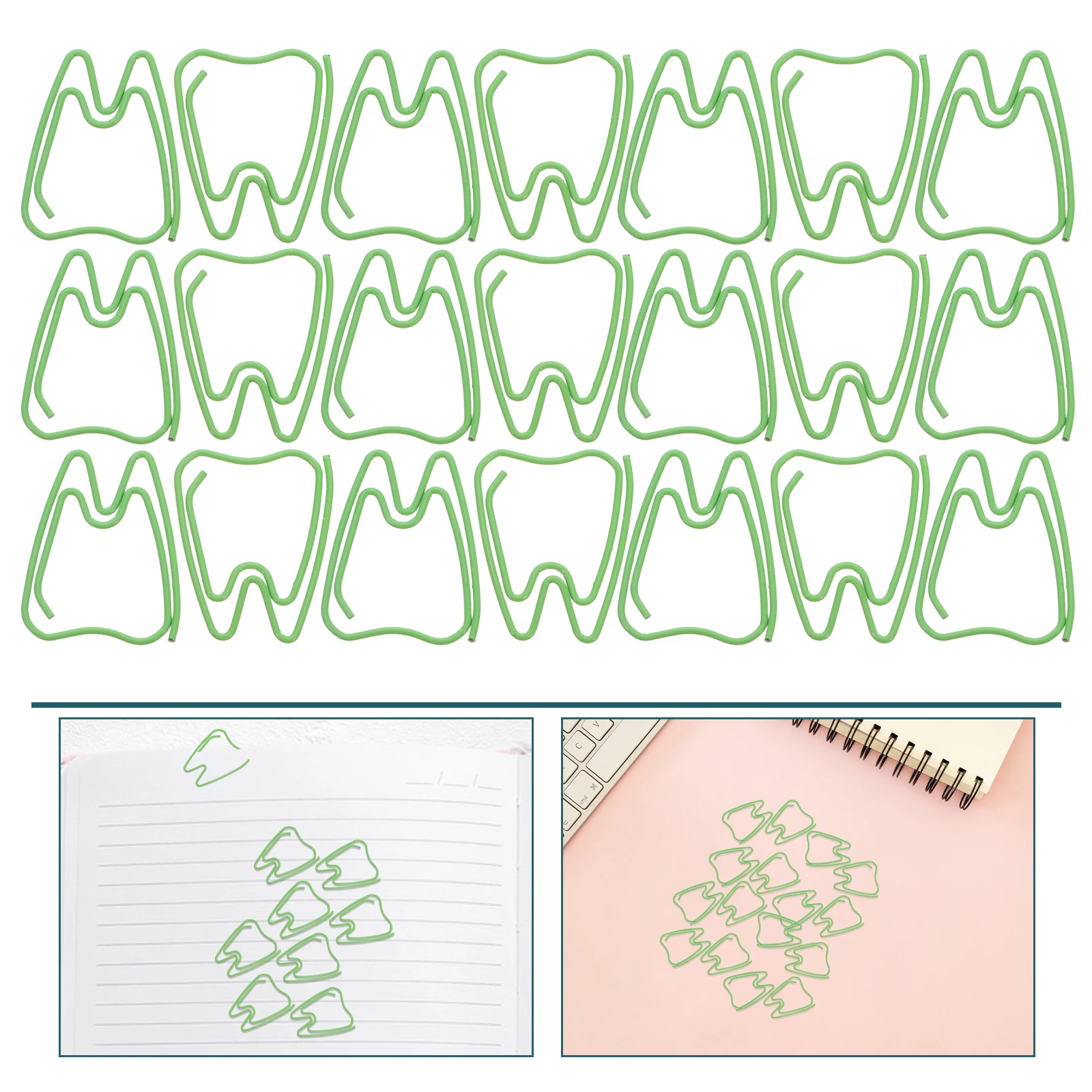 100 Pcs Teeth Paper Clip Cute Clips Document Hollow Paperclips Food Bag Back to School Supplies
100 Pcs Teeth Paper Clip Cute Clips Document Hollow Paperclips Food Bag Back to School Supplies