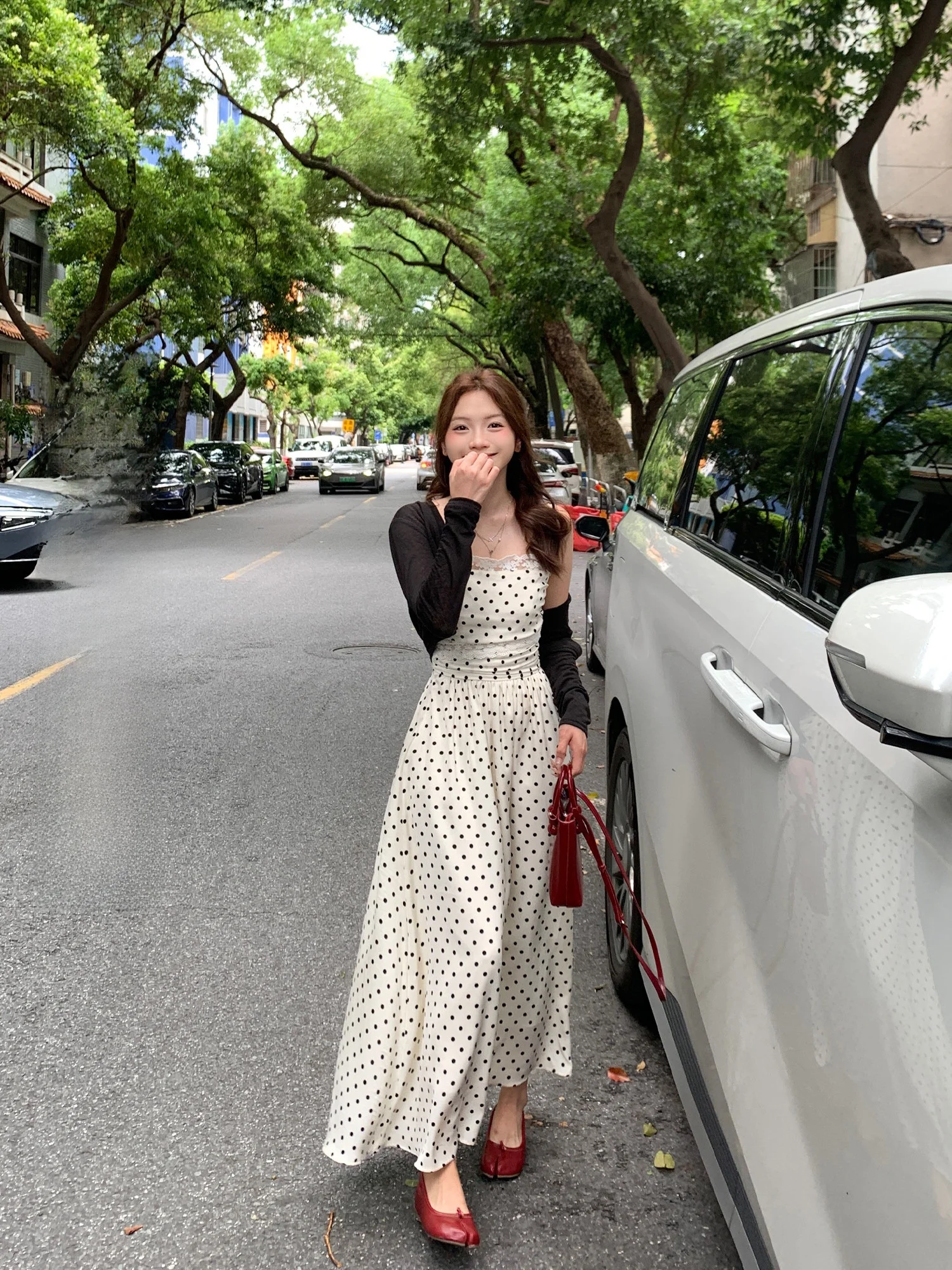 Summer New Style Beautiful Long Polka Dot Dress Light Beige Color Women's Dress Casual High Waist Polyester Fiber A-Line Skirt
Summer New Style Beautiful Long Polka Dot Dress Light Beige Color Women's Dress Casual High Waist Polyester Fiber A-Line Skirt