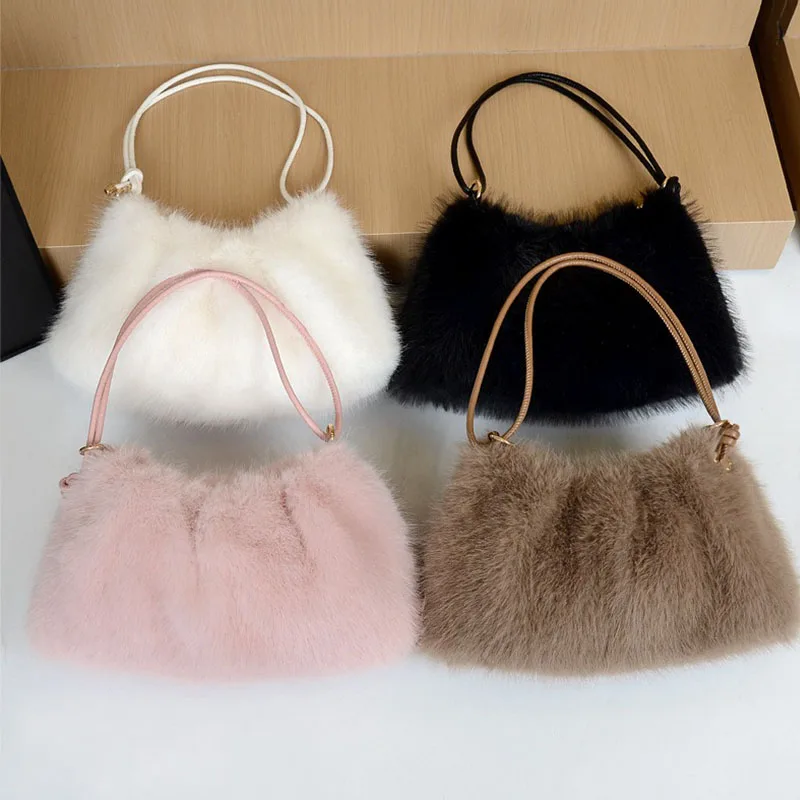 Faux Fur Fashion Underarm Bag Plush Women Armpit Purse Handbag Women Fluffy Versatile Shoulder Bag Ladies Winter Furry Tote Bag
Faux Fur Fashion Underarm Bag Plush Women Armpit Purse Handbag Women Fluffy Versatile Shoulder Bag Ladies Winter Furry Tote Bag