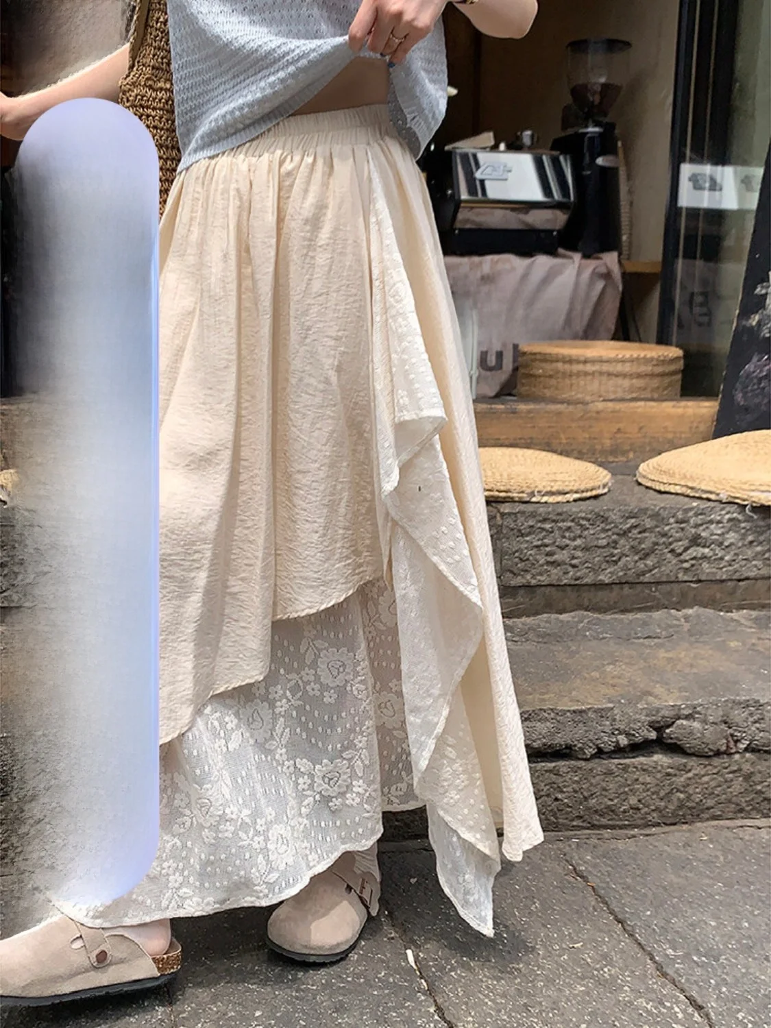 Юбка Lixiaotuan с высокой талией, асимметричная, с кружевом, в корейском стиле, для праздников, универсальная, женская, весна 2026, новинка
Юбка Lixiaotuan с высокой талией, асимметричная, с кружевом, в корейском стиле, для праздников, универсальная, женская, весна 2026, новинка