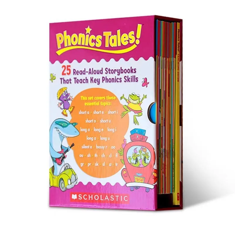 Phonics Tales 25 volumes, natural phonics picture books, English fun story learning, boxed, free CD
Phonics Tales 25 volumes, natural phonics picture books, English fun story learning, boxed, free CD