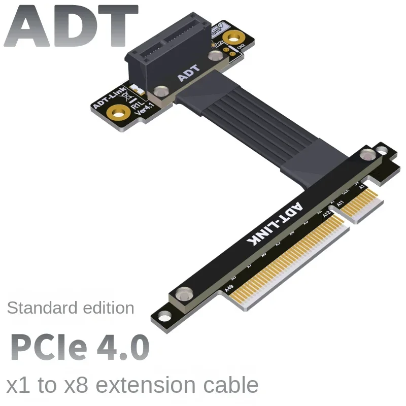 Удлинительный кабель для преобразования PCI-E 4,0x8 в x1, поддержка сетевого адаптера, сетевой адаптер для жесткого диска, продукты серии ADT-LINK R81
Удлинительный кабель для преобразования PCI-E 4,0x8 в x1, поддержка сетевого адаптера, сетевой адаптер для жесткого диска, продукты серии ADT-LINK R81