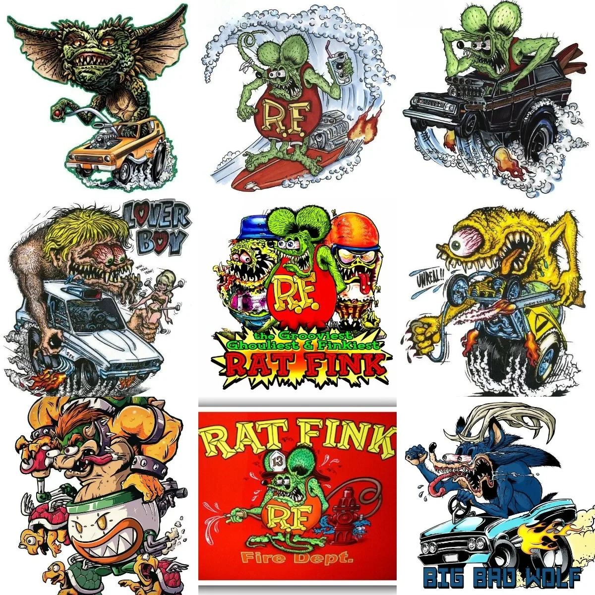 Rat Fink Terror Exaggeration Creative Stickers Accessories for Decorate Car Laptop Camper Van Motorcycle Off-road Wall Table
Rat Fink Terror Exaggeration Creative Stickers Accessories for Decorate Car Laptop Camper Van Motorcycle Off-road Wall Table