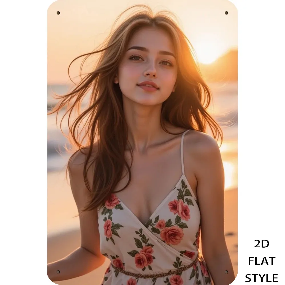2D Retro Beach Metal Wall Art Sign - 8x12 Inch Floral Sunset Design, Durable Indoor/Outdoor Hanging Plaque for Coastal Decor.
2D Retro Beach Metal Wall Art Sign - 8x12 Inch Floral Sunset Design, Durable Indoor/Outdoor Hanging Plaque for Coastal Decor.