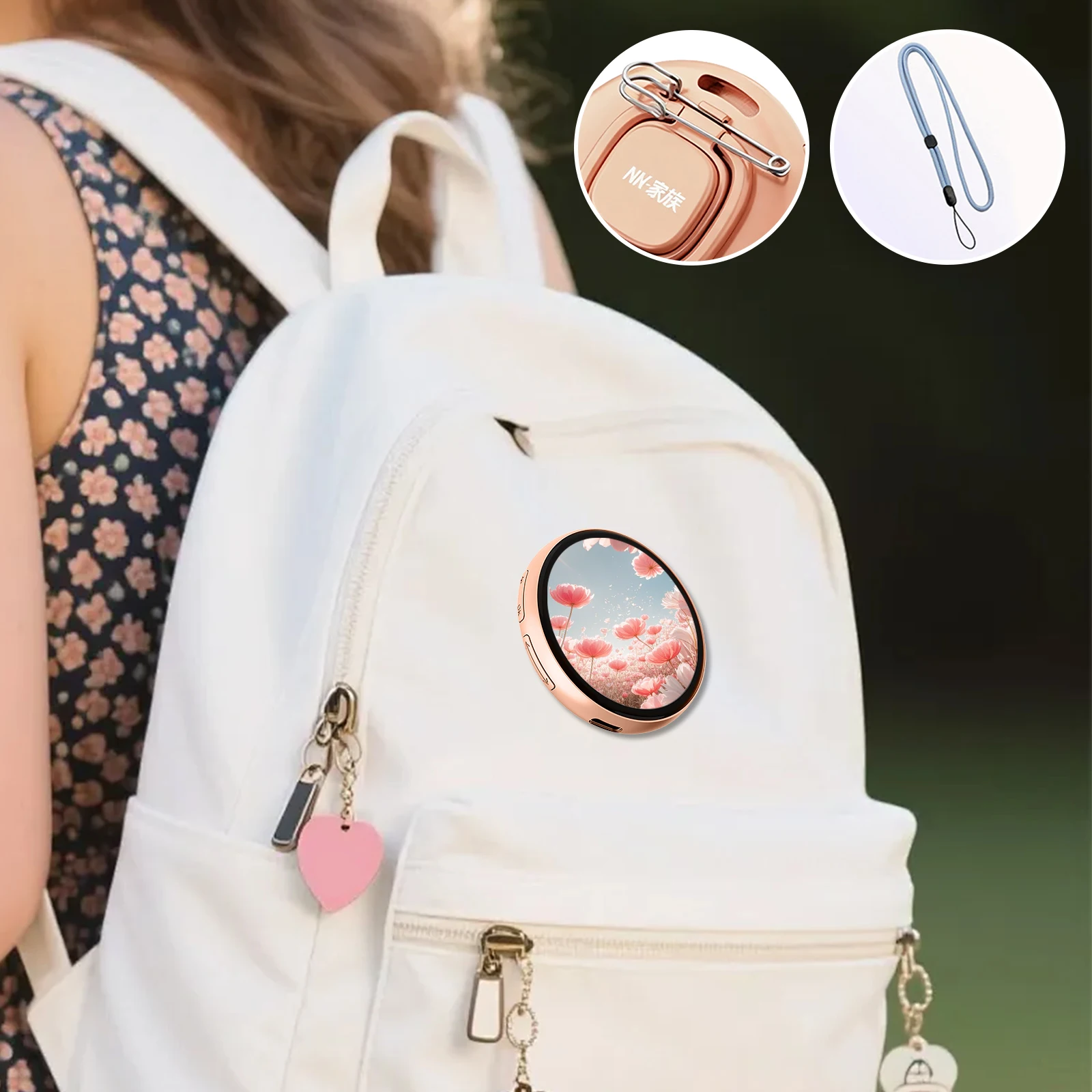 BT Connection Peripheral Badges 1.85-In IPS Dynamic Smart Display Screen Tag Pins Type-C Charging Magnetic Adsorption Animation Badge for Handbag Backpack Decorations (Orange)
BT Connection Peripheral Badges 1.85-In IPS Dynamic Smart Display Screen Tag Pins Type-C Charging Magnetic Adsorption Animation Badge for Handbag Backpack Decorations (Orange)