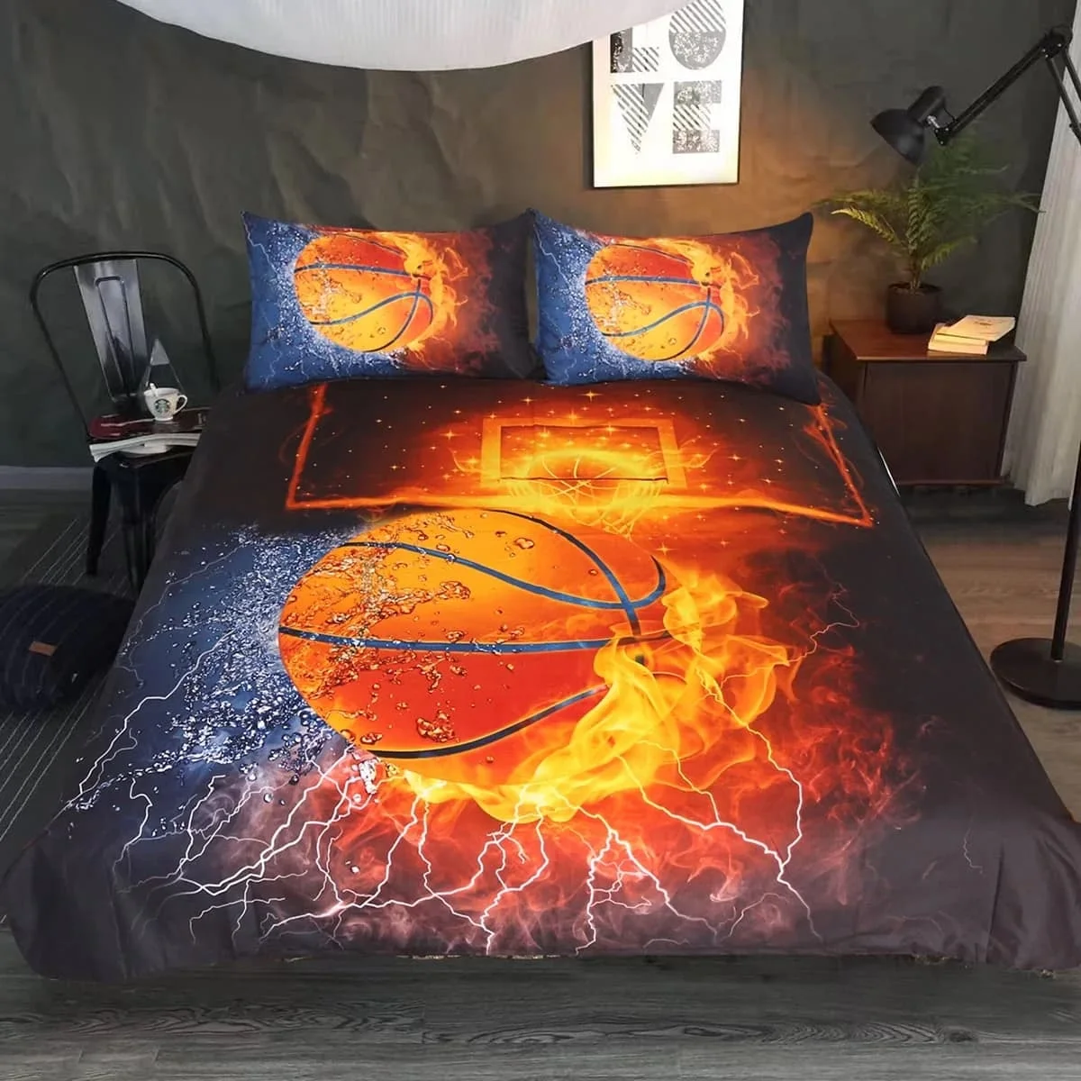 Boys Basketball Duvet Cover Full,Kids Bedding Set for Team,Sports Theme Comforter Cover,Ball Game Bed Sets Bedroom Decor,Memphis
Boys Basketball Duvet Cover Full,Kids Bedding Set for Team,Sports Theme Comforter Cover,Ball Game Bed Sets Bedroom Decor,Memphis