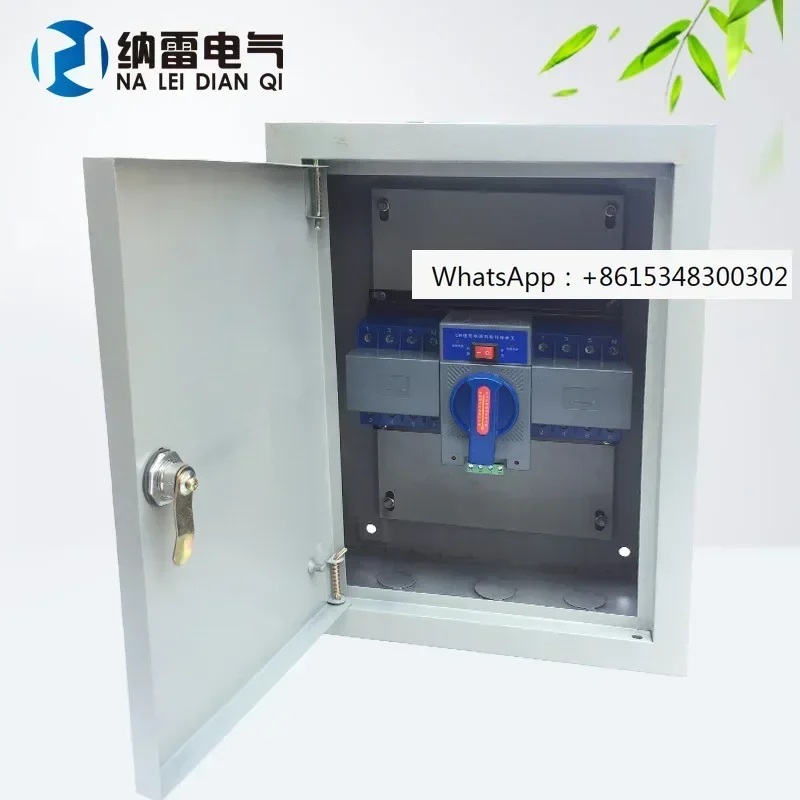 Автоматический переключатель двойного источника питания 63А 4P для бытового генератора, полный комплект, распределительный щит/шкаф
Автоматический переключатель двойного источника питания 63А 4P для бытового генератора, полный комплект, распределительный щит/шкаф