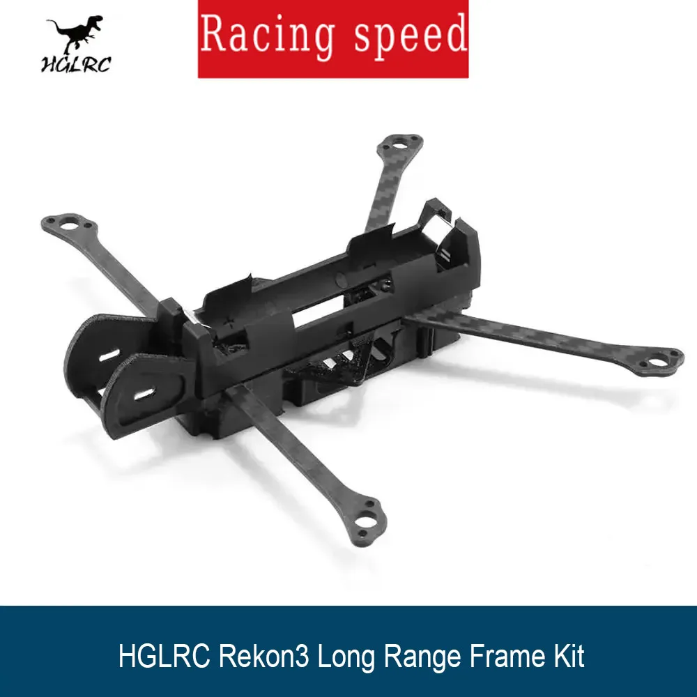 HGLRC Rekon3 140mm 3K Carbon Frame Kit - 3" Long-Range, 18650 Compatible for FPV Racing/Freestyle/LR3 DIY
HGLRC Rekon3 140mm 3K Carbon Frame Kit - 3" Long-Range, 18650 Compatible for FPV Racing/Freestyle/LR3 DIY