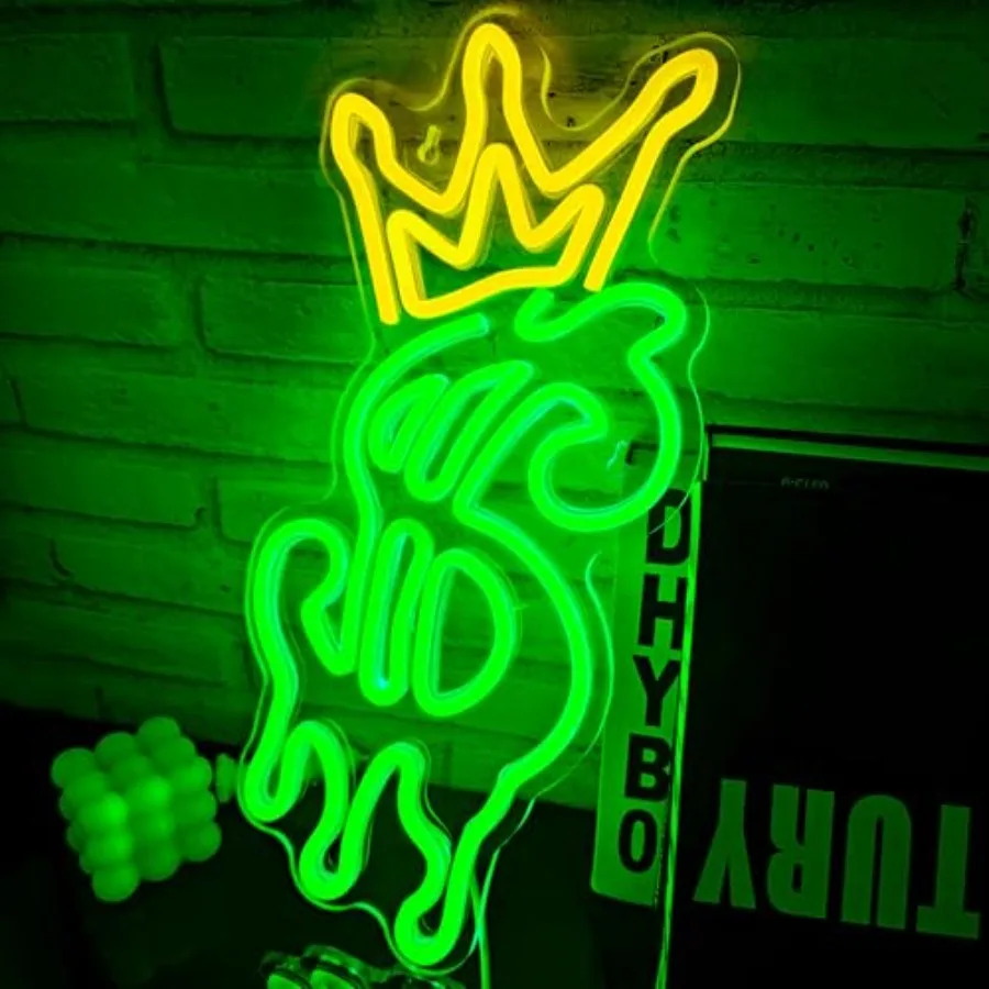 Money Neon Sign, Crown Dollar Neon Signs for Shop Store Wall Decor, USB Powered Adjustable Brightness Dollar LED Neon Light Sig
Money Neon Sign, Crown Dollar Neon Signs for Shop Store Wall Decor, USB Powered Adjustable Brightness Dollar LED Neon Light Sig