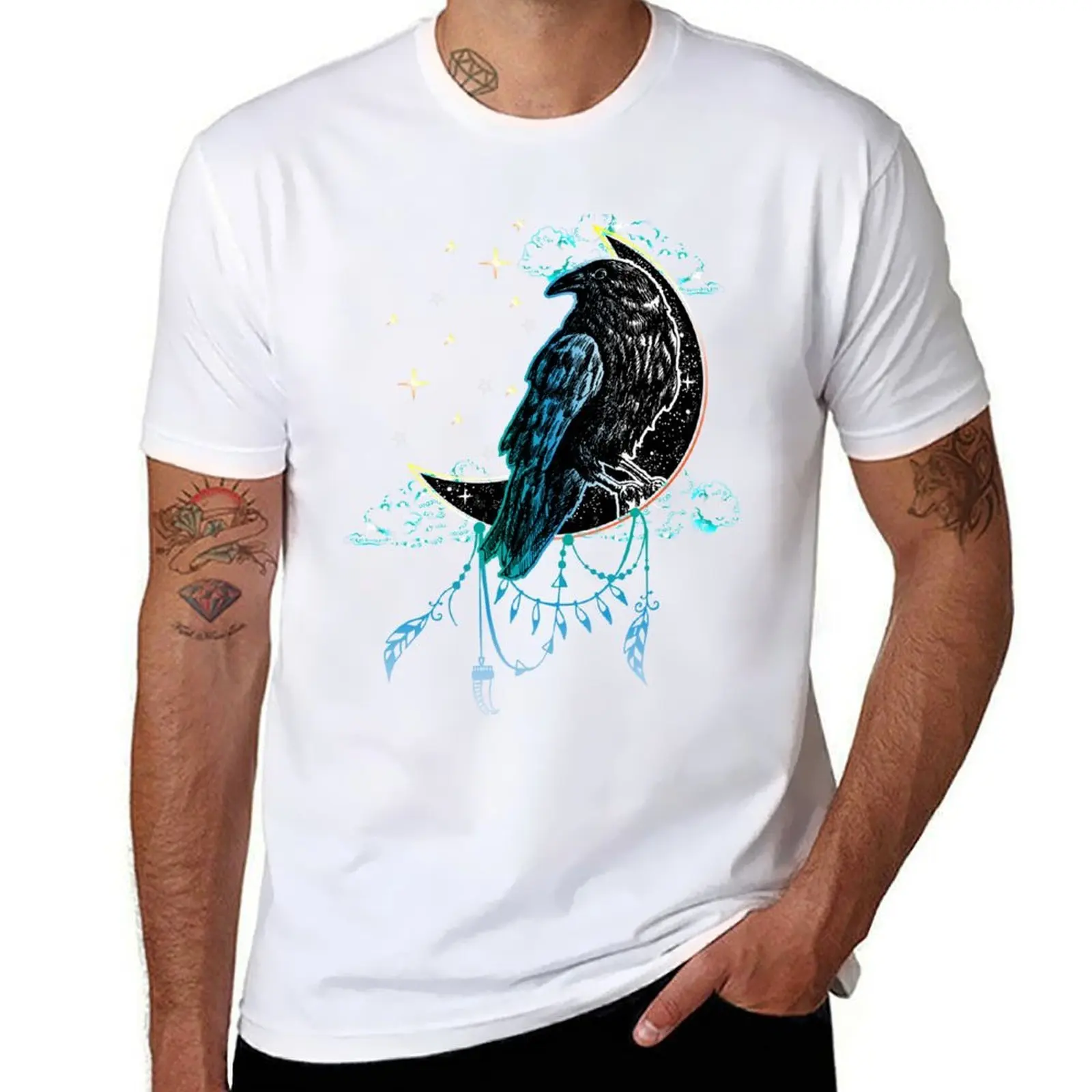 Crow on the Moon - Black Raven T-Shirt man t shirt heavy cotton man t shirts for men T-Shirt 
Crow on the Moon - Black Raven T-Shirt man t shirt heavy cotton man t shirts for men T-Shirt