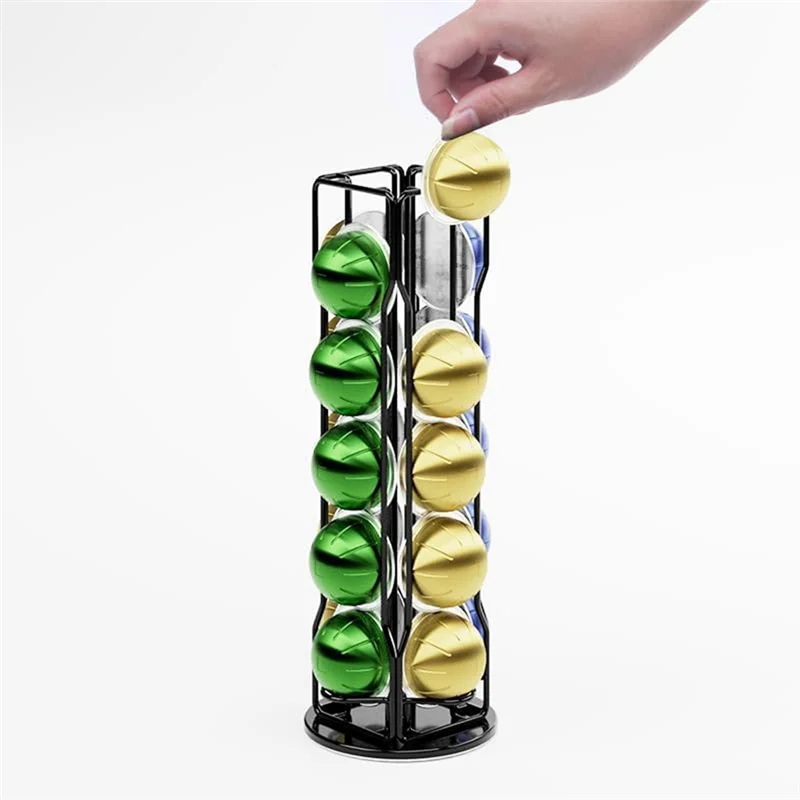 20-Pack Coffee Organizer Display Rack Iron Art Vertuo Pods Coffee Pod Holder For Nespresso Vertuoline Stand Rack Durable ,Silver
20-Pack Coffee Organizer Display Rack Iron Art Vertuo Pods Coffee Pod Holder For Nespresso Vertuoline Stand Rack Durable ,Silver