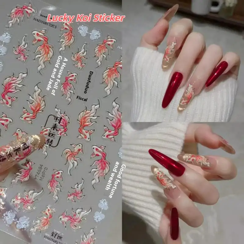 Little Red Fish Summer Goldfish Carp Ocean Sea Shiny Small Koi Butterfly Star Soft Relief Nail Art Stickers Manicure Decals
Little Red Fish Summer Goldfish Carp Ocean Sea Shiny Small Koi Butterfly Star Soft Relief Nail Art Stickers Manicure Decals