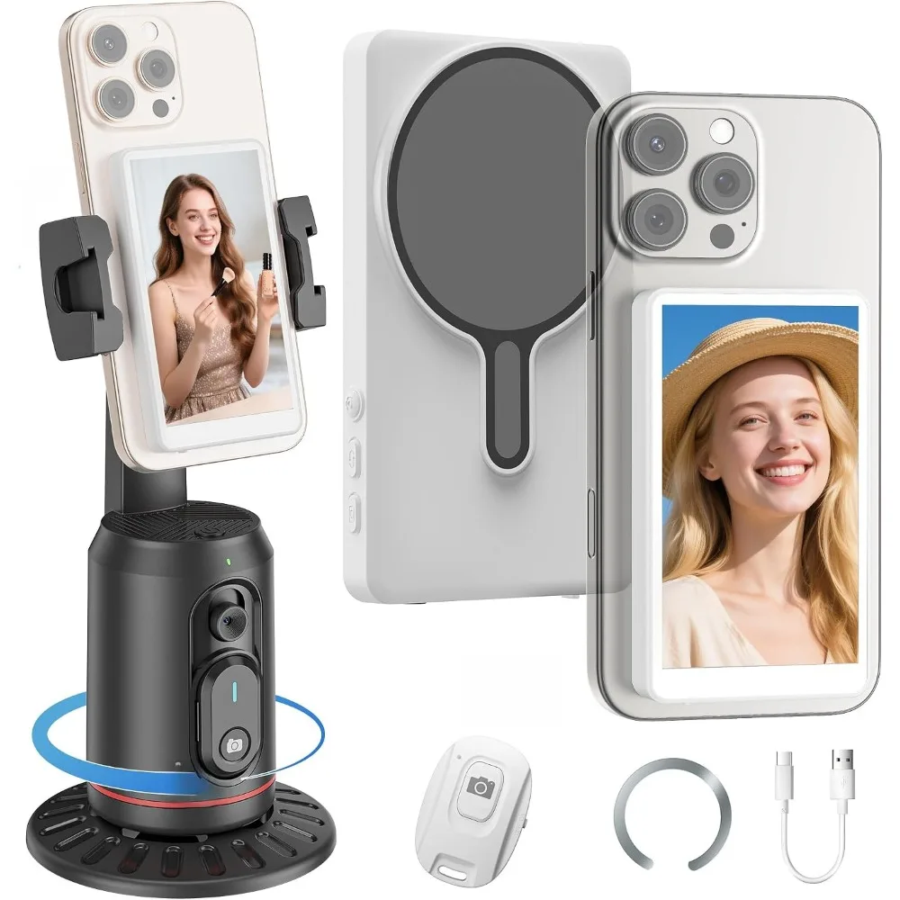 4K 60fps Vlog Selfie Monitor with Built-in Speaker, 360° Face Tracking and Magnetic Mounting System
4K 60fps Vlog Selfie Monitor with Built-in Speaker, 360° Face Tracking and Magnetic Mounting System