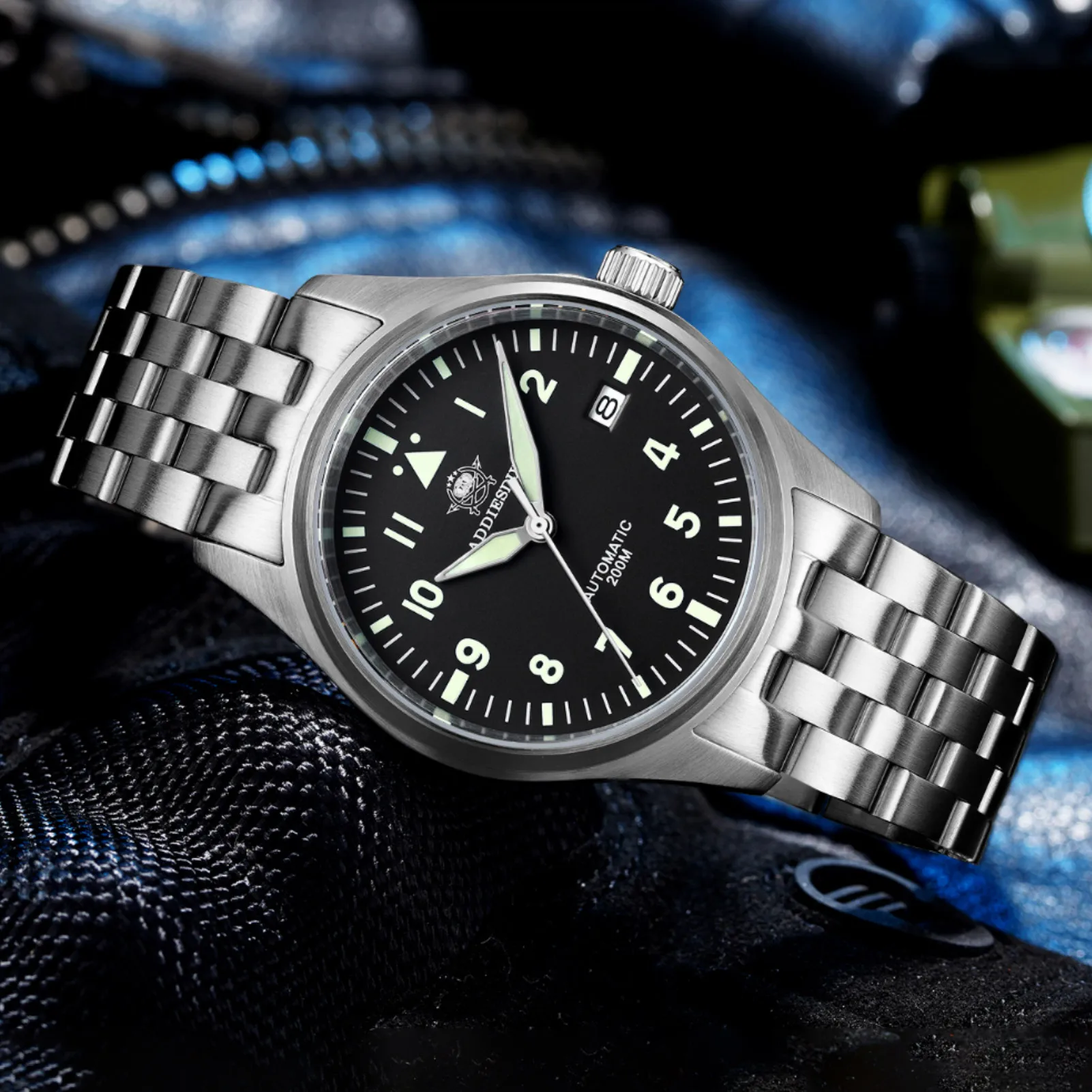 ADDIESDIVE 39mm Mens Automati Watch NH35 Sapphire Mechanical Watches Stainless Steel Super Luminous 200M Diving MY-H2 Wristwatch
ADDIESDIVE 39mm Mens Automati Watch NH35 Sapphire Mechanical Watches Stainless Steel Super Luminous 200M Diving MY-H2 Wristwatch