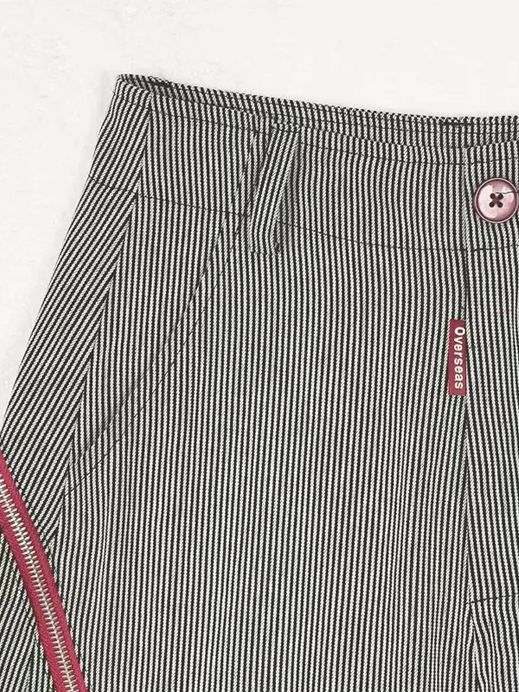American Retro Striped Casual Pants Women's Spring Autumn Loose Lazy Style Straight Leg Pants High Waist Button Closure
American Retro Striped Casual Pants Women's Spring Autumn Loose Lazy Style Straight Leg Pants High Waist Button Closure