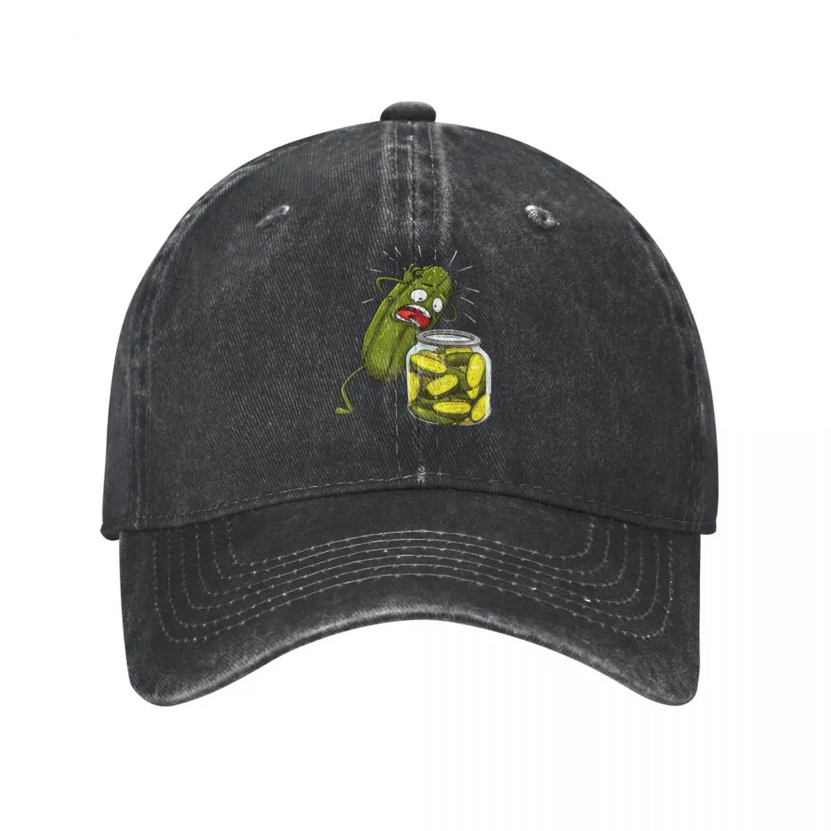 Funny Pickle Art Cartoon Dill demin Cap Breathable Design Men's Cap Women's Baseball Cap
Funny Pickle Art Cartoon Dill demin Cap Breathable Design Men's Cap Women's Baseball Cap