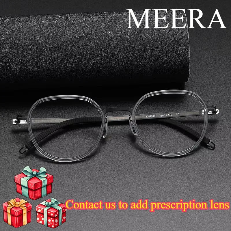 High Quality Lightweight Durable Oval Titanium and Acetate Optical Eyeglasses Unisex prescription Eyeglasses Frame for Men Women
High Quality Lightweight Durable Oval Titanium and Acetate Optical Eyeglasses Unisex prescription Eyeglasses Frame for Men Women