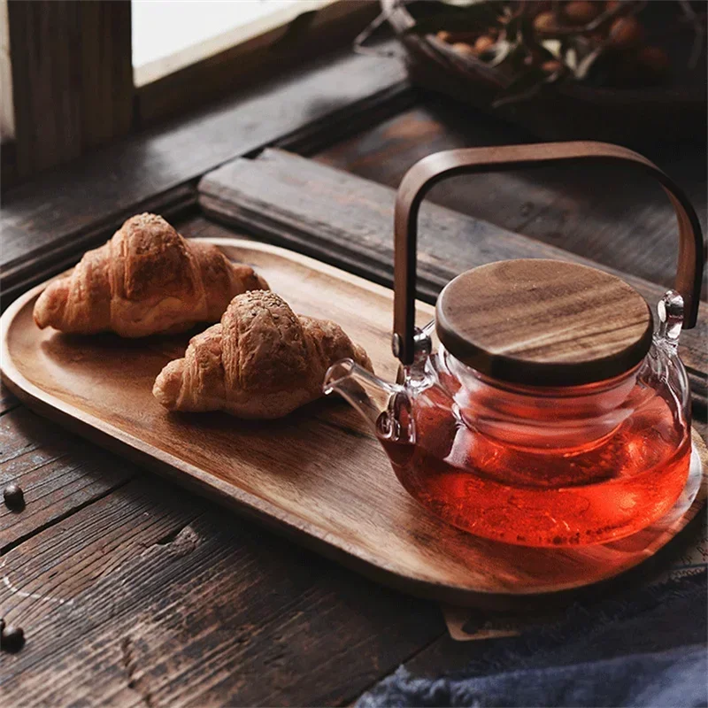 High Borosilicate Glass Teapot Thickened Boiling Water Fruit Flower Glass Pot Wood Cover Filter Heat-resistant Afternoon Tea Set
High Borosilicate Glass Teapot Thickened Boiling Water Fruit Flower Glass Pot Wood Cover Filter Heat-resistant Afternoon Tea Set