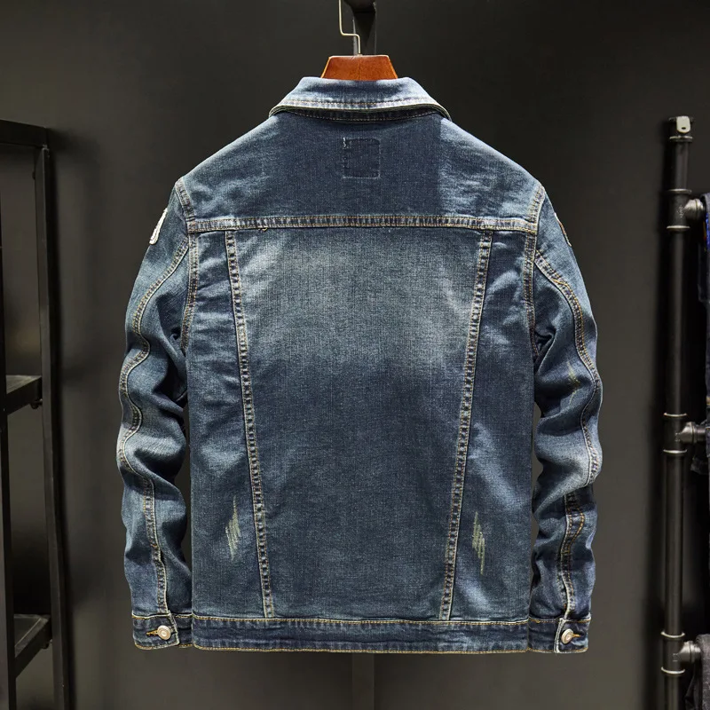 Fashionable new style Male Jean Coats Slim Fit with Print Men's Denim Jacket Punk Lxury Clothing Large Size Worn New in Cowboy
Fashionable new style Male Jean Coats Slim Fit with Print Men's Denim Jacket Punk Lxury Clothing Large Size Worn New in Cowboy
