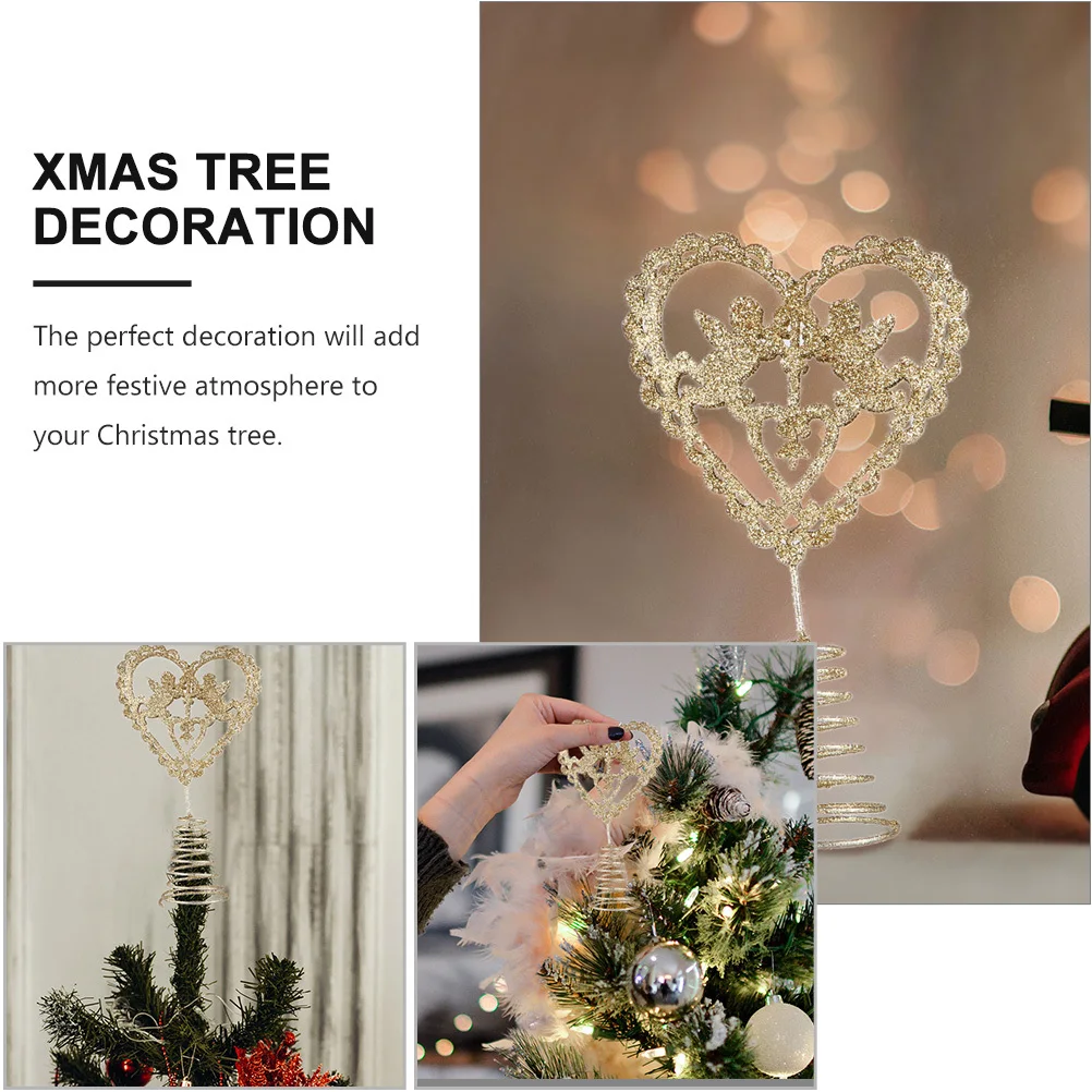 2Pcs Xmas Tree Star Iron Art Heart-Shaped Christmas Treetop Ornament Decorative Xmas Tree Decoration Treetop Star Decoration
2Pcs Xmas Tree Star Iron Art Heart-Shaped Christmas Treetop Ornament Decorative Xmas Tree Decoration Treetop Star Decoration