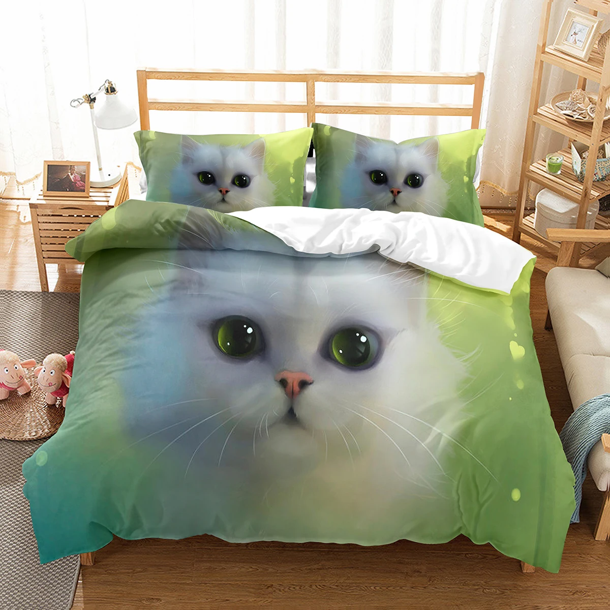 Cat Duvet Cover Set Pet Cats Pattern Twin Bedding Set Cute Kitten For Boys Polyester Mysterious Cute Cat King Size Quilt Cover
Cat Duvet Cover Set Pet Cats Pattern Twin Bedding Set Cute Kitten For Boys Polyester Mysterious Cute Cat King Size Quilt Cover