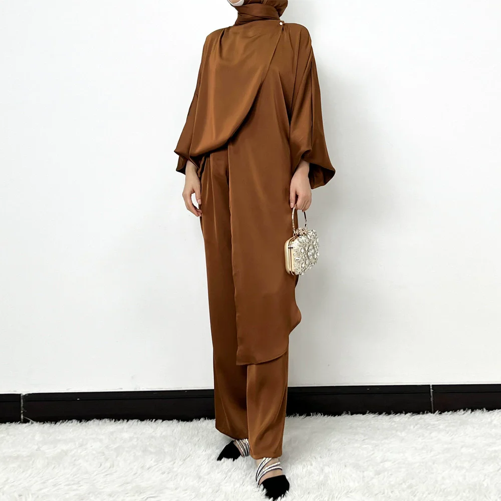 Ramadan Saudi Arabia new Muslim Islamic inequality luxury fashion two-piece set women's robe long skirt dress ethnic clothing
Ramadan Saudi Arabia new Muslim Islamic inequality luxury fashion two-piece set women's robe long skirt dress ethnic clothing