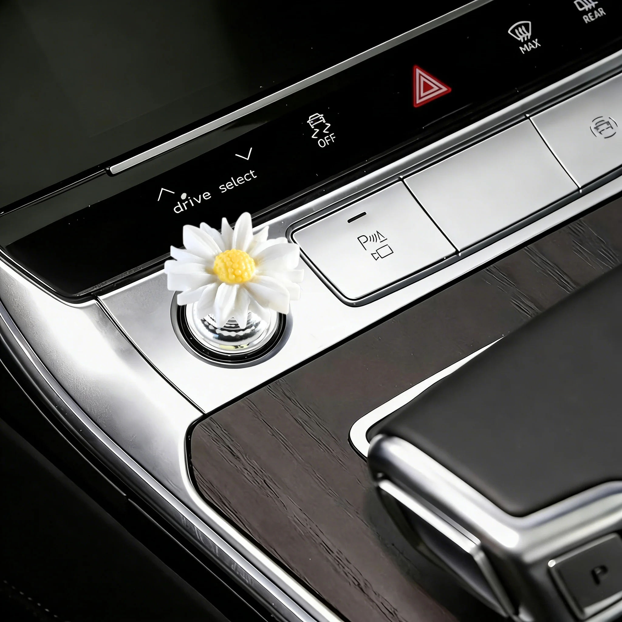 2Pcs White Daisy Car Start Button Cover, Fresh Floral Ignition Decor, Cute Car Accessories Interior for Cars SUV Truck
2Pcs White Daisy Car Start Button Cover, Fresh Floral Ignition Decor, Cute Car Accessories Interior for Cars SUV Truck