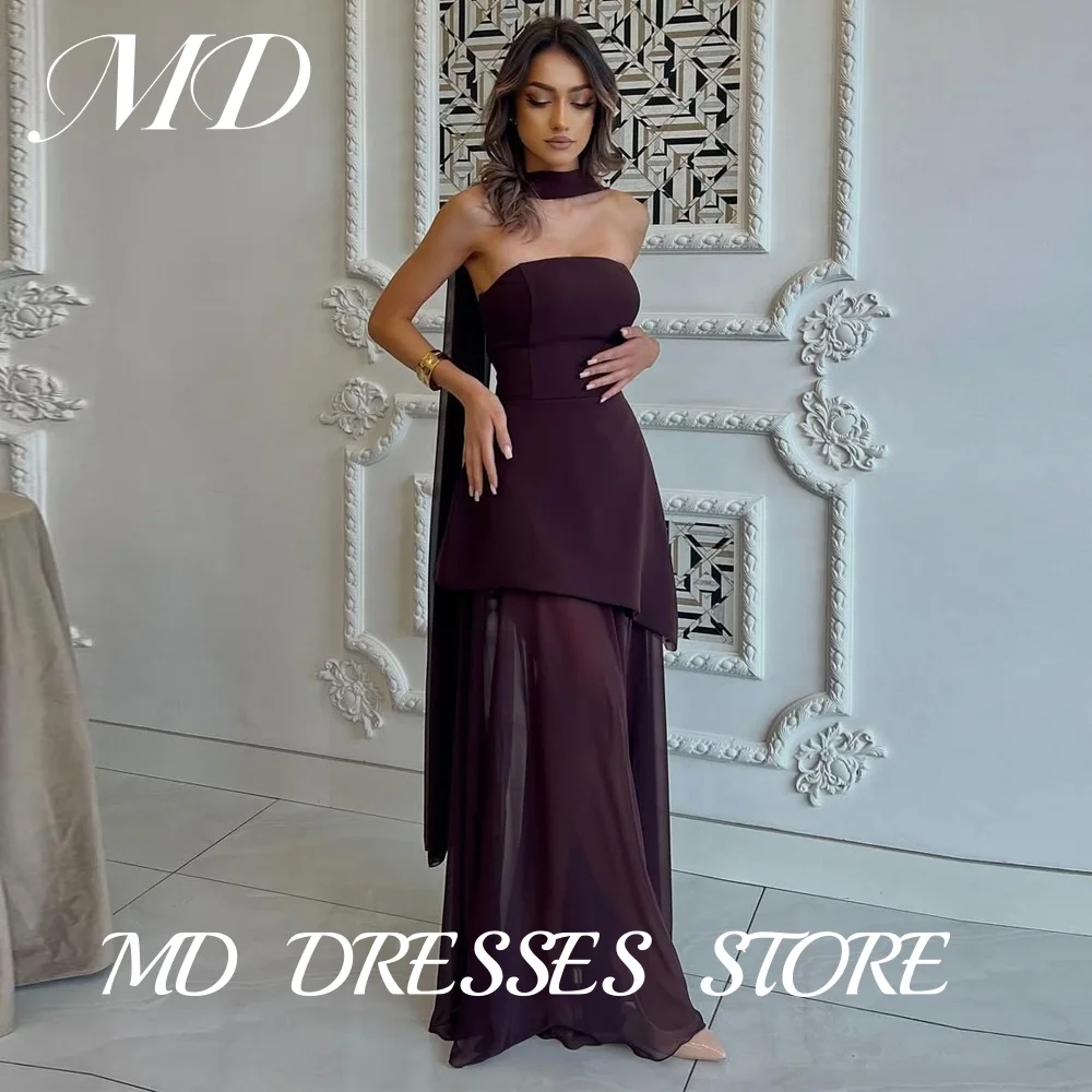 MD Elegant Puple Strapless Mermaid Evening Dress Saudi Arabic Sleeveless With Scarf Prom Gowns Zip Customized Party Dress 2025
MD Elegant Puple Strapless Mermaid Evening Dress Saudi Arabic Sleeveless With Scarf Prom Gowns Zip Customized Party Dress 2025