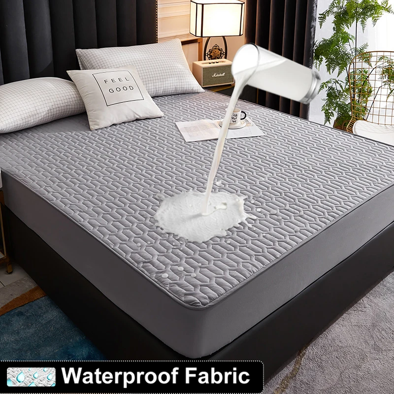Waterproof Elastic Bed Cover Bed Sheets Pad Protector Mattress Cover Soft Queen King Solid Color Latex Mat Cover 150/160/180x200
Waterproof Elastic Bed Cover Bed Sheets Pad Protector Mattress Cover Soft Queen King Solid Color Latex Mat Cover 150/160/180x200
