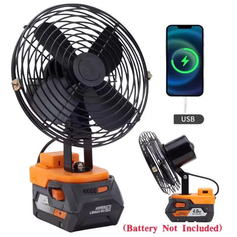 Cordless Fan for For Ridgidr /AEG 18V Brushless Working Camping Fan w/USB Batteries Converter Adapter(No Battery)
Cordless Fan for For Ridgidr /AEG 18V Brushless Working Camping Fan w/USB Batteries Converter Adapter(No Battery)